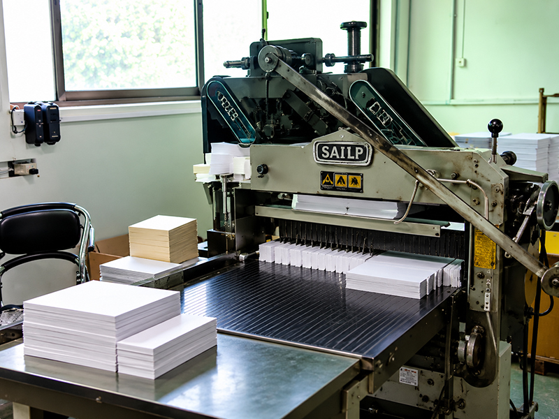 Paper cutting and finishing machine
